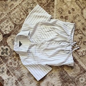 Style Envy Buttom up Tie Shirt